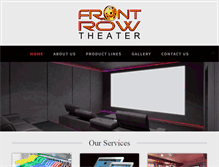 Tablet Screenshot of frontrowtheater.com